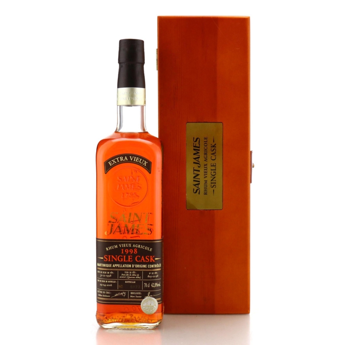 Image for Saint James 1998 Single Cask Rhum Vieux