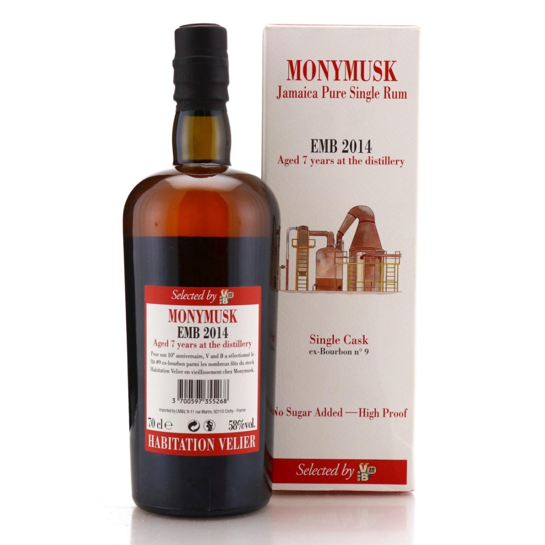 Image for Monymusk EMB 2014 Habitation Velier 7 Year Old Single Cask #9 - V&B 20th Anniversary