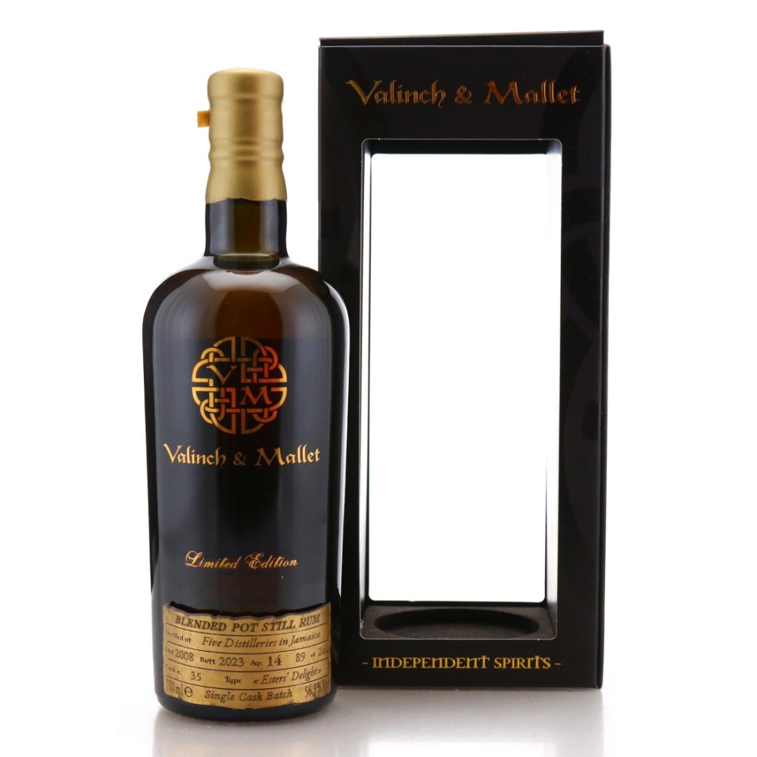 Image for Jamaica Pot Still Rum 2008 Valinch and Mallet 14 Year Old The Spirit of Art