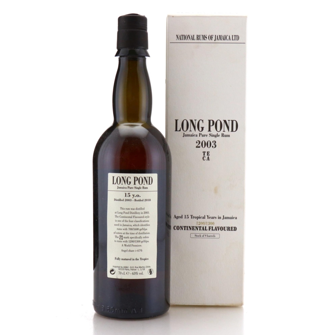 Image for Long Pond TECA 2003 Continental Flavoured 15 Year Old