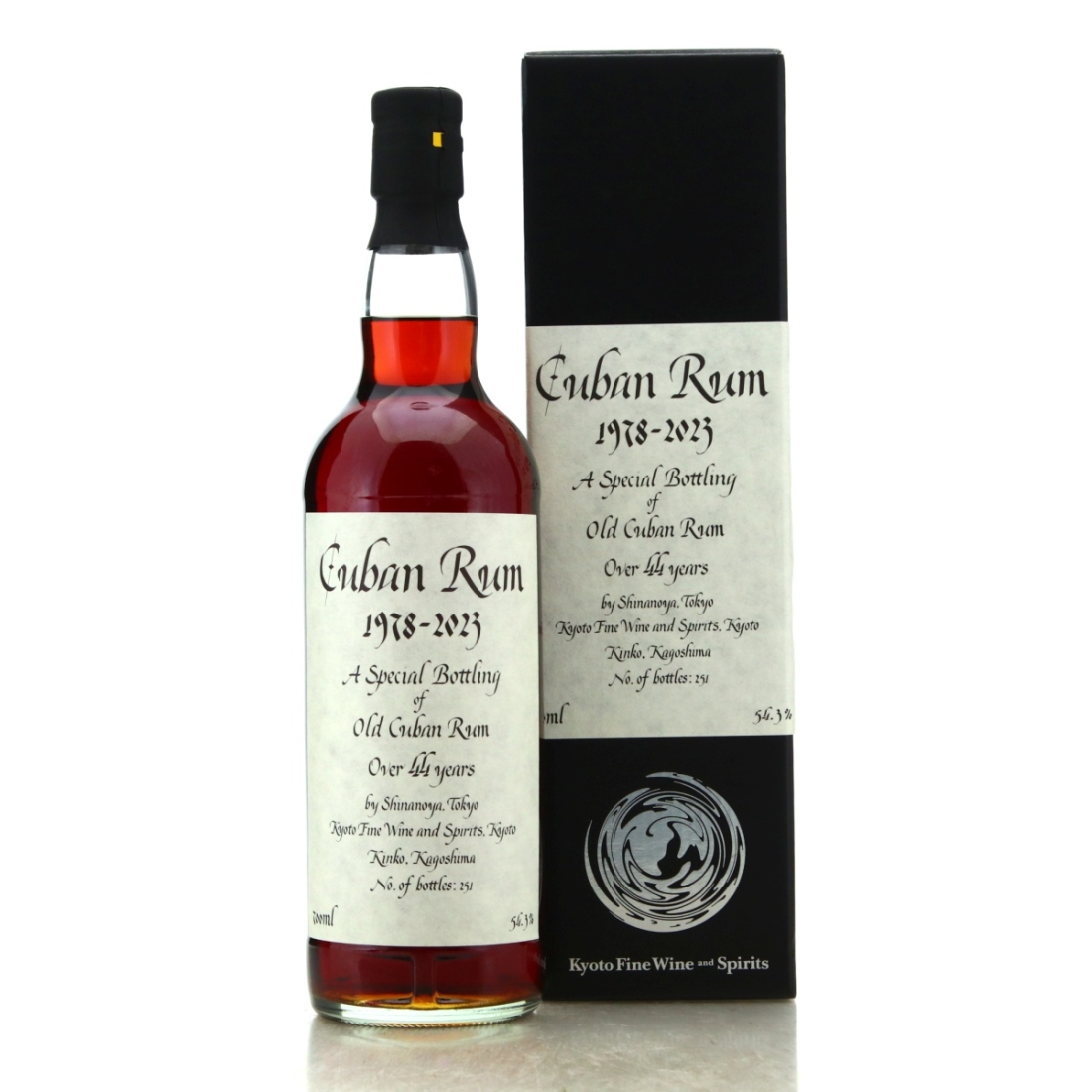 Image for Cuban Rum 1978 Kyoto Fine Wine and Spirits 44 Year Old