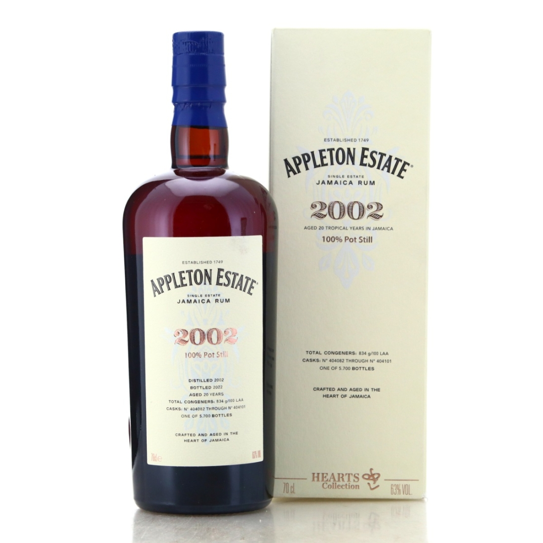 Image for Appleton Estate 2002 Hearts Collection 20 Year Old