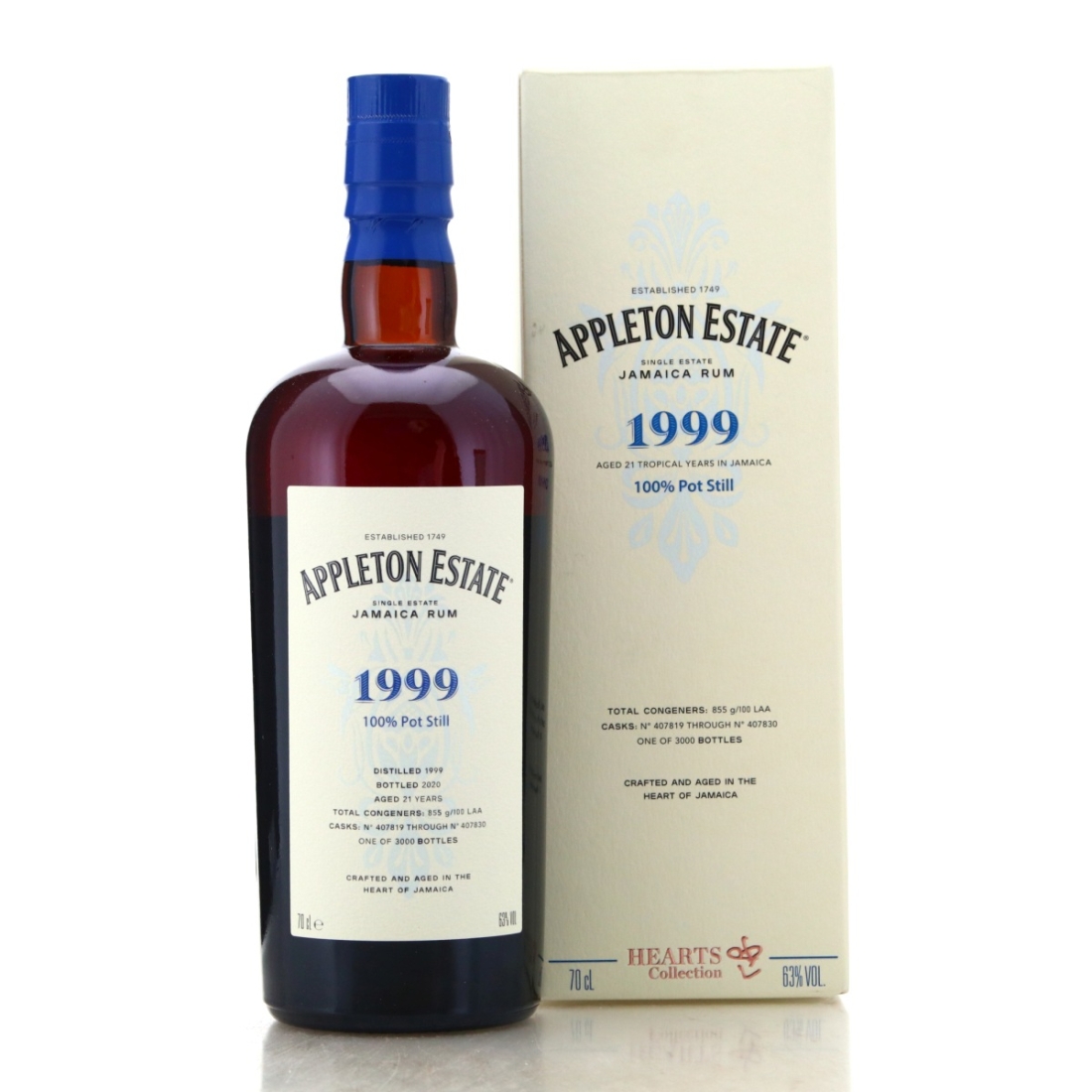Image for Appleton Estate 1999 Hearts Collection 21 Year Old