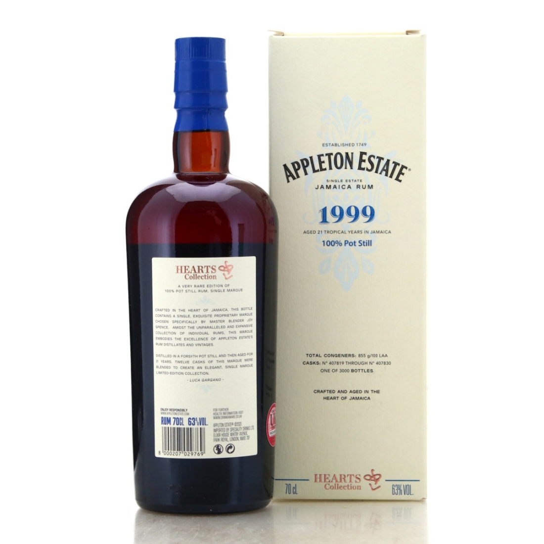 Image for Appleton Estate 1999 Hearts Collection 21 Year Old
