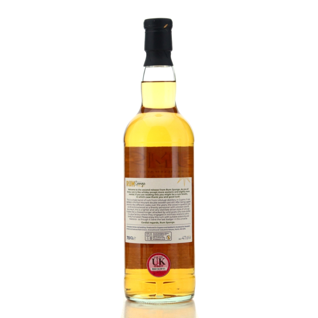 Image for Uitvlugt 1993 Rum Sponge 27 Year Old Edition No.2