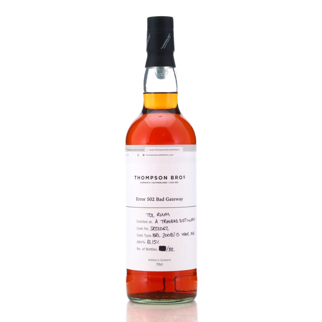 Image for Trinidad Distillers 2008 Thompson Bros 13 Year Old - Error 502 Bad Gateway