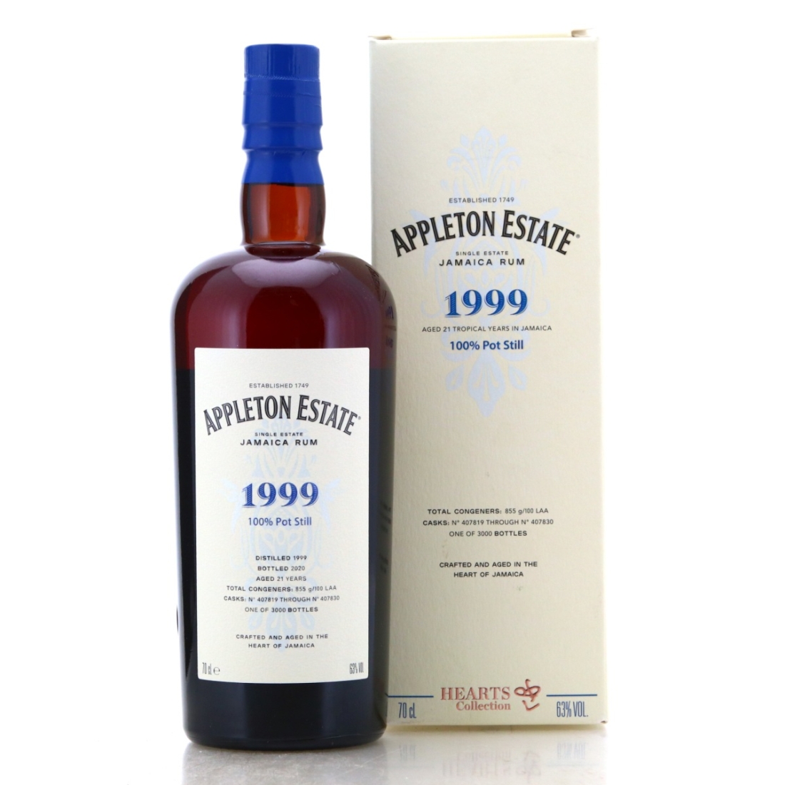 Image for Appleton Estate 1999 Hearts Collection 21 Year Old