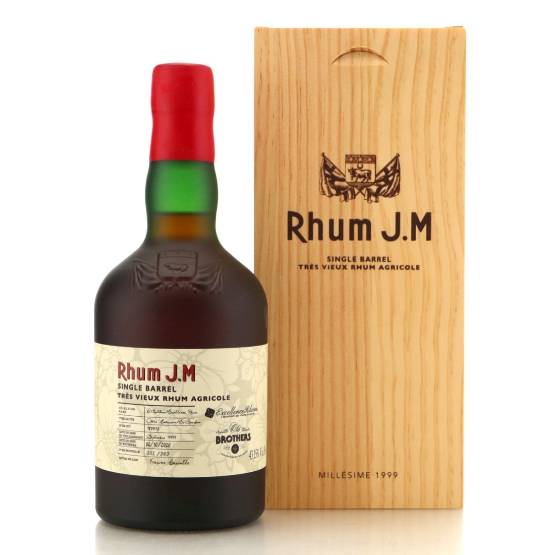 Image for Rhum J.M 1999 Single Cask 20 Year Old 50cl -  Excellence Rhum