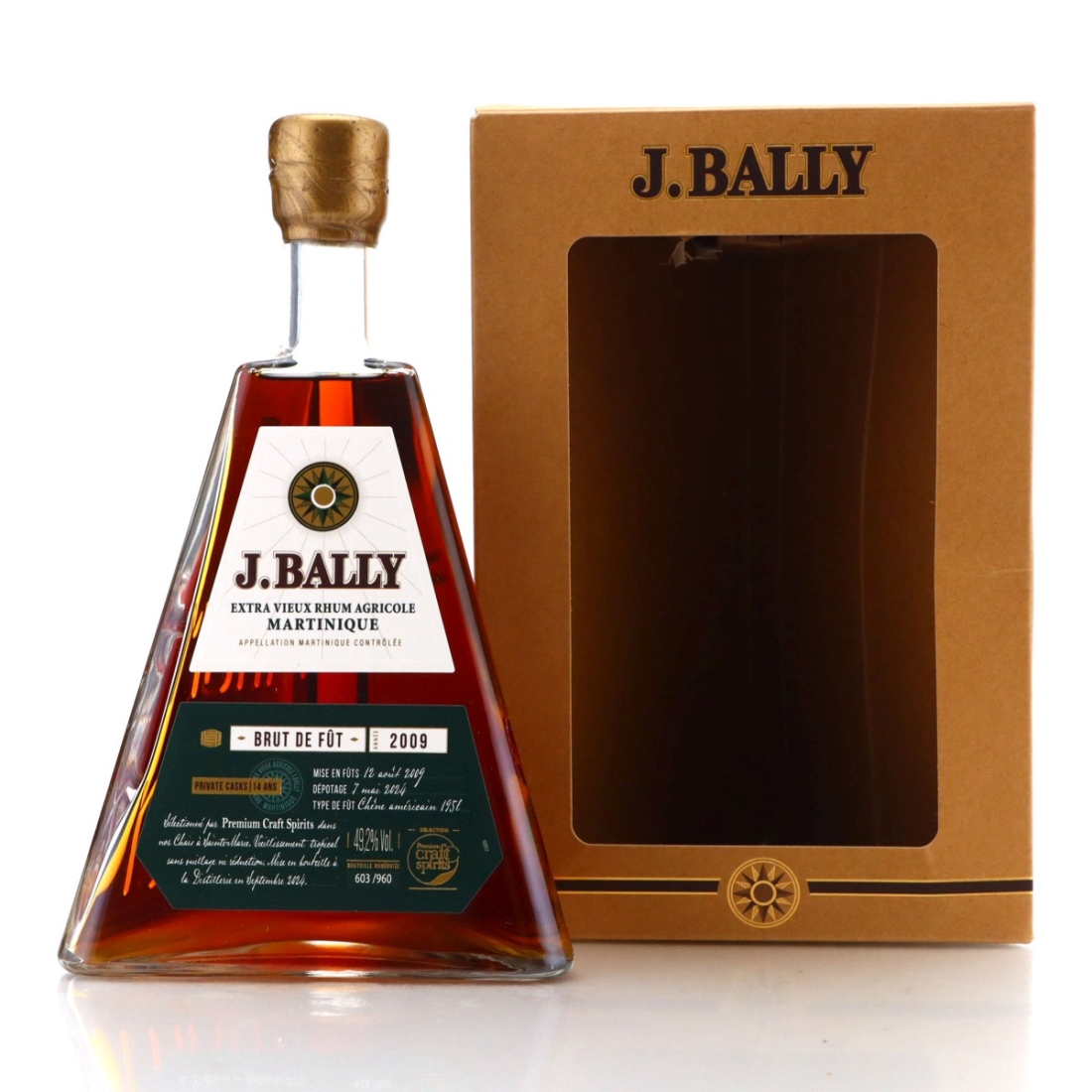 Image for J. Bally 2009 Brut De Fut 14 Year Old Pyramide