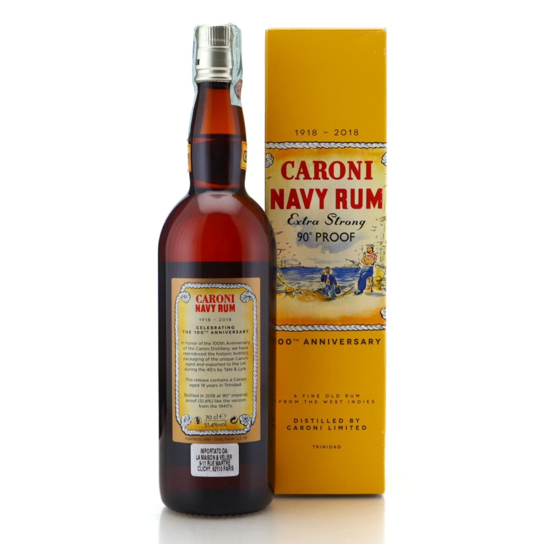 Image for Caroni Navy Rum Extra Strong - 100th Anniversary