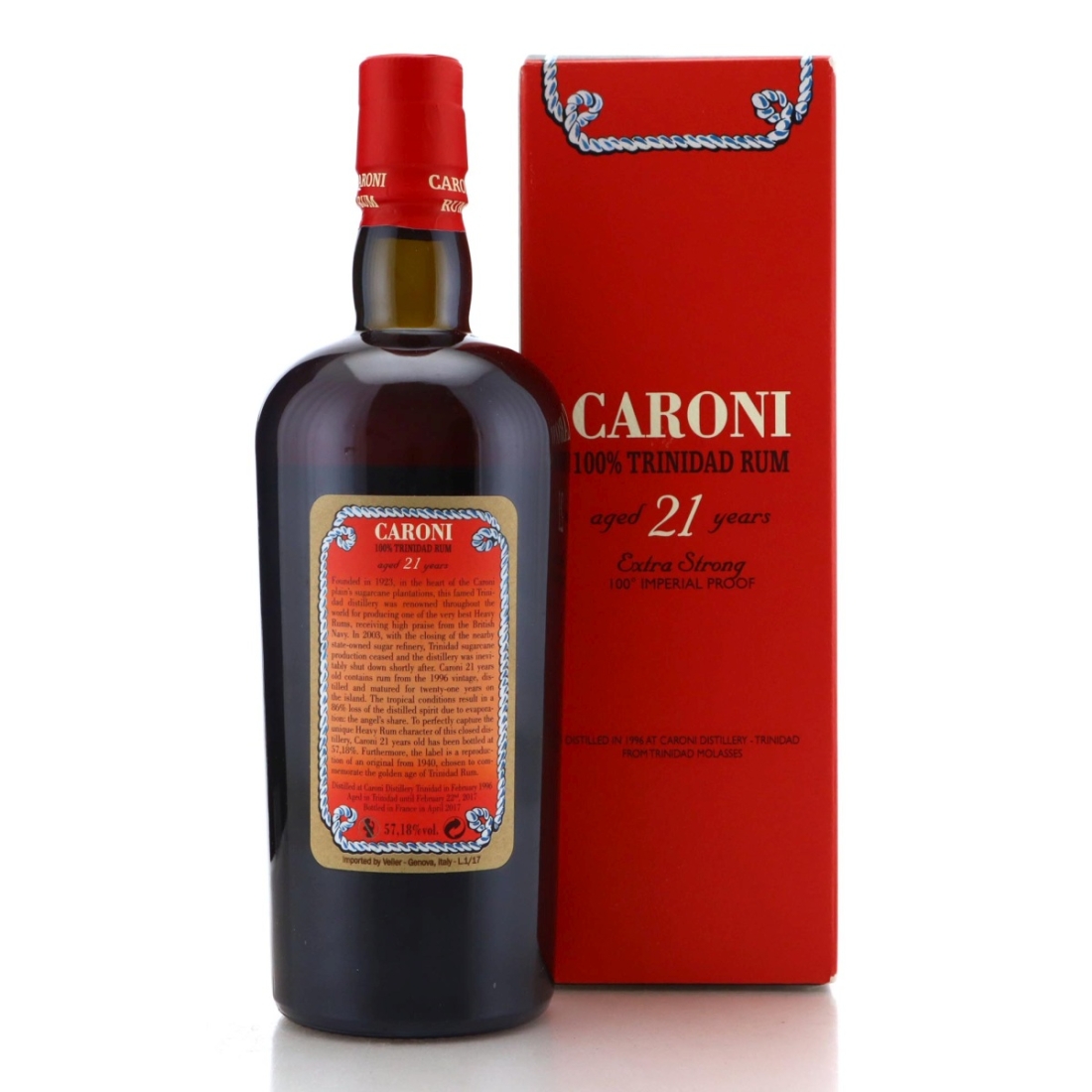 Image for Caroni 1996 100% Trinidad Rum 21 Year Old
