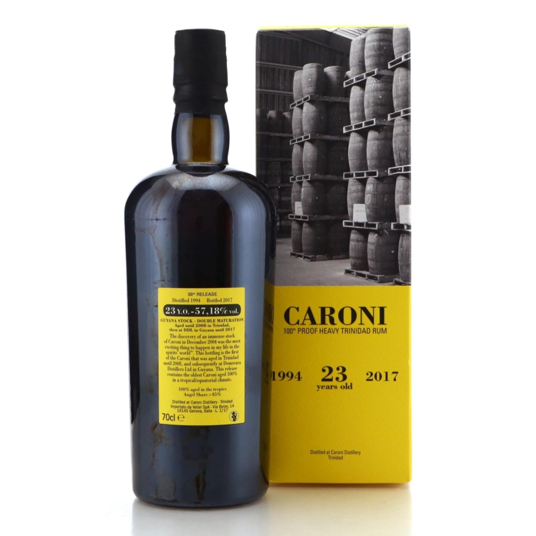Image for Caroni 1994 100° Proof 23 Year Old Heavy - Guyana Stock