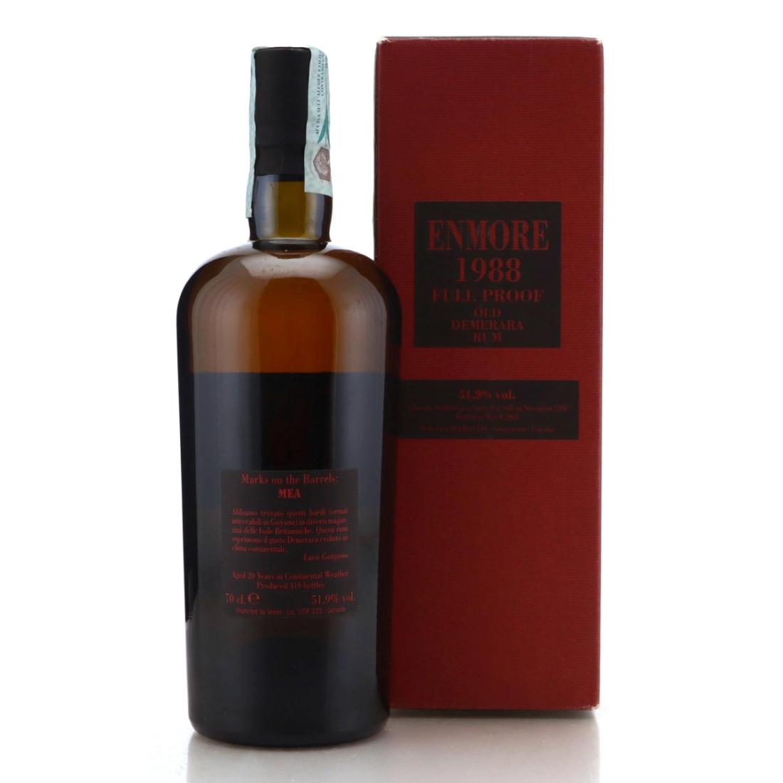 Image for Enmore MEA 1988 Full Proof 20 Year Old