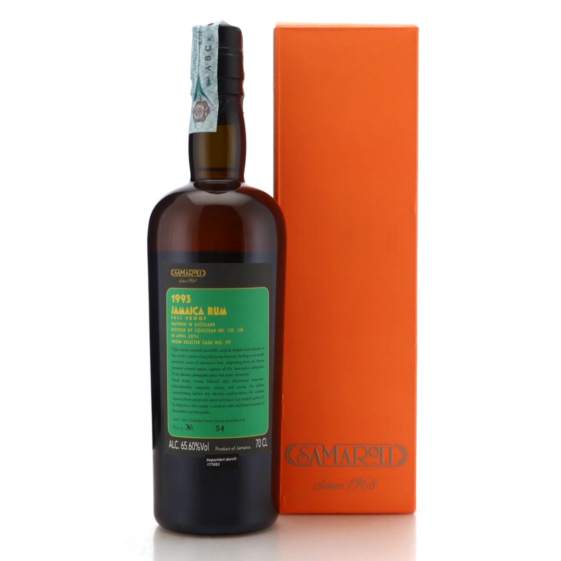 Image for Jamaica Rum 1993 Full Proof 