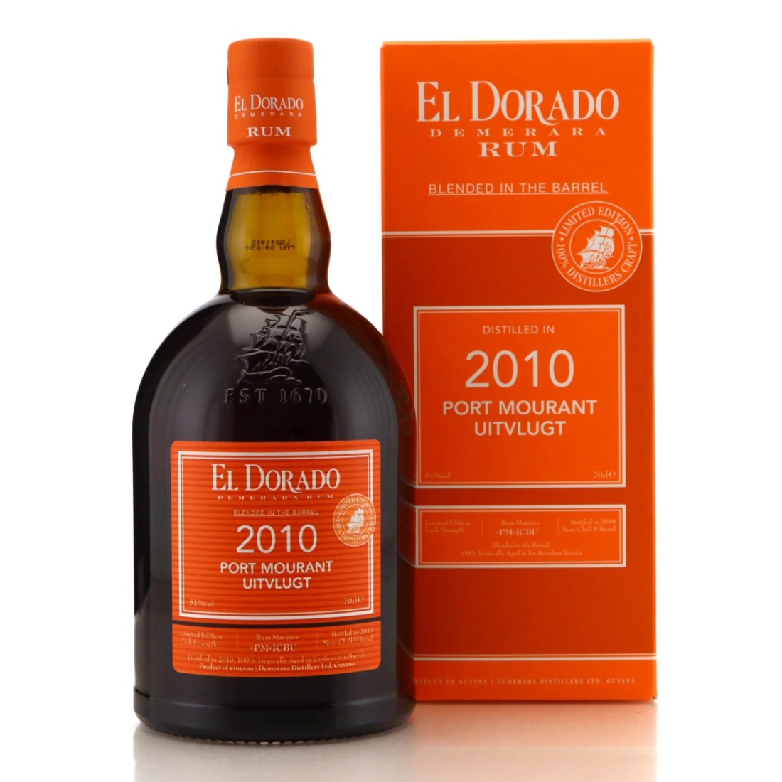 Image for Port Mourant & Uitvlugt <PM>ICBU 2010 El Dorado Blended in the Barrel