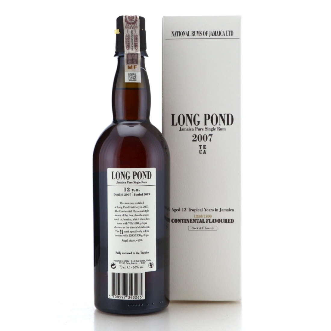 Image for Long Pond TECA 2007 Continental Flavoured 12 Year Old