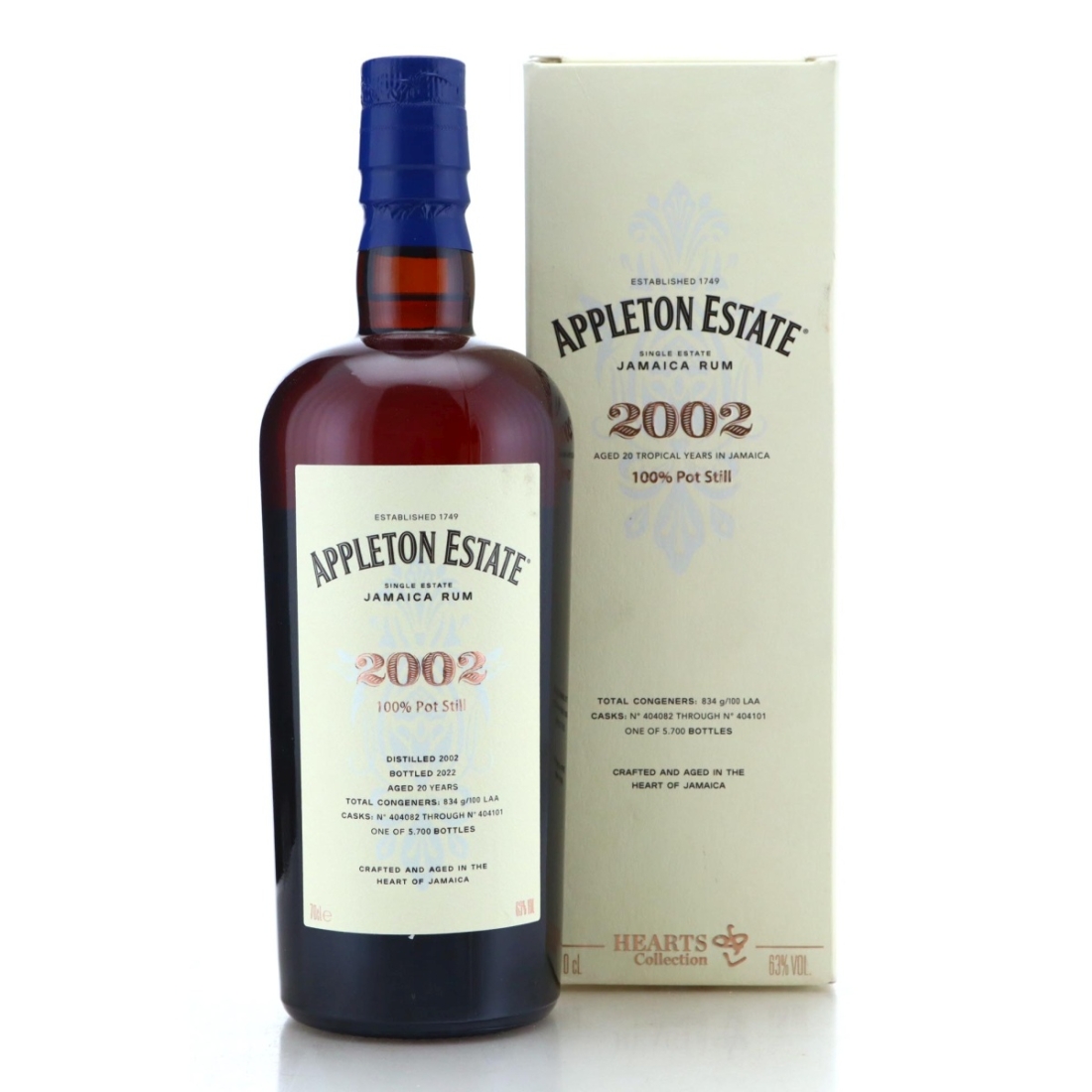 Image for Appleton Estate 2002 Hearts Collection 20 Year Old