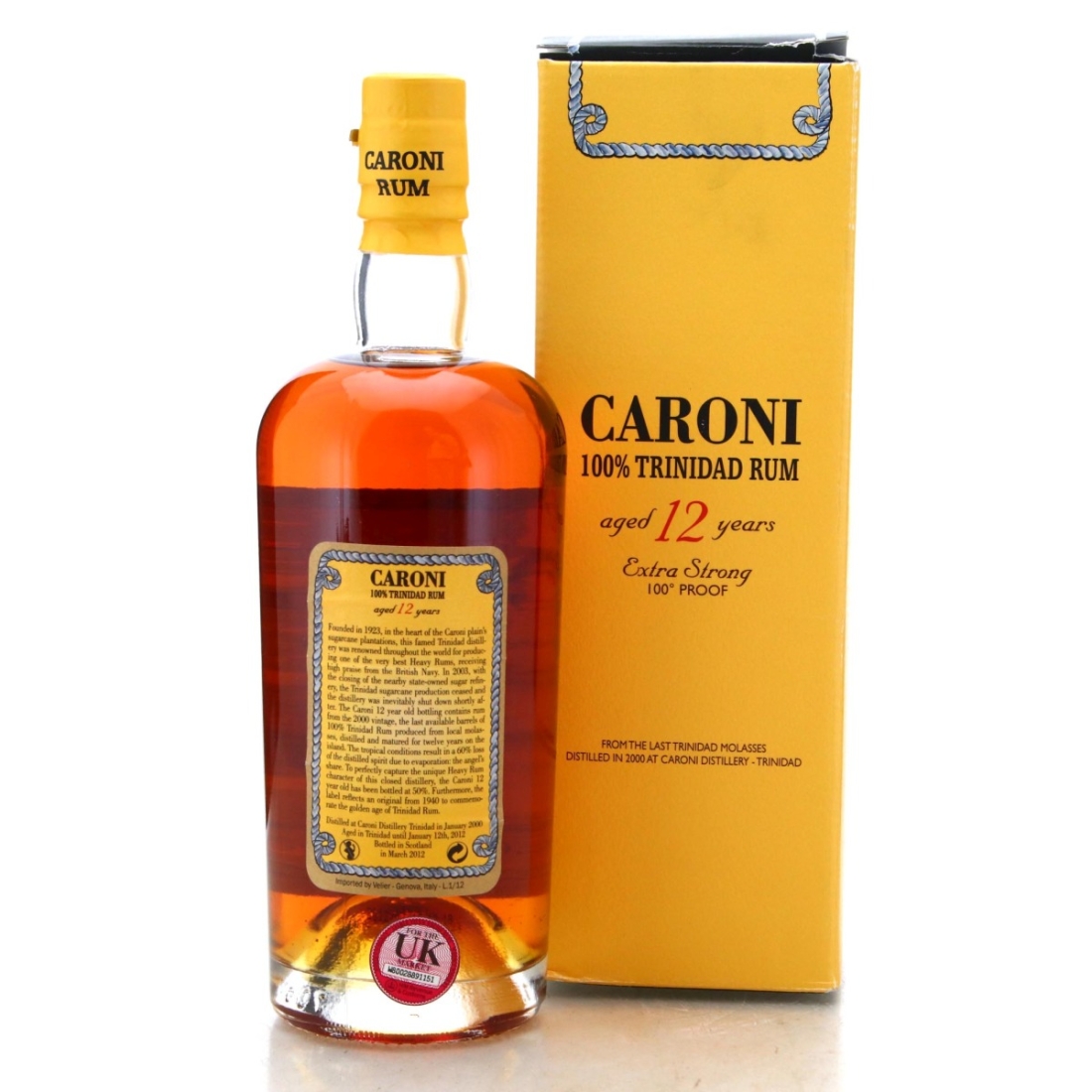 Image for Caroni 2000 100% Trinidad Rum 12 Year Old