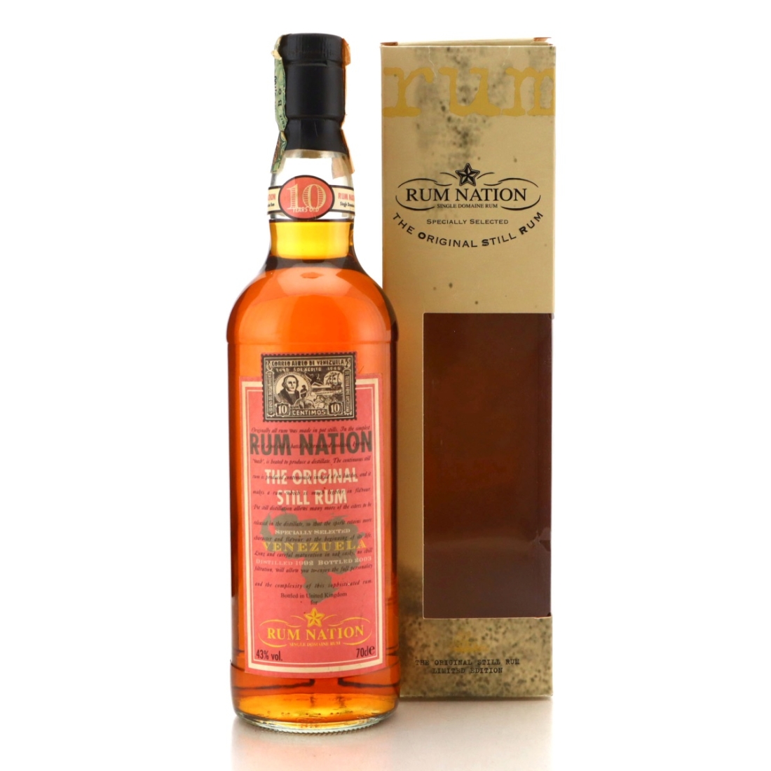 Image for Venezuela 1992 Rum Nation 10 Year Old