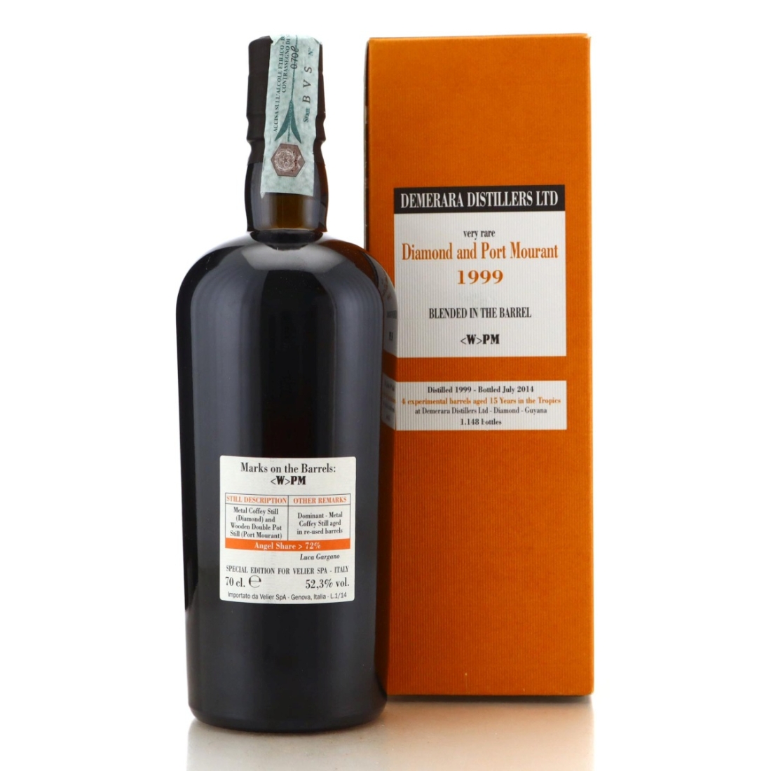 Image for Diamond & Port Mourant <W>PM 1999 Blended in the Barrel 15 Year Old