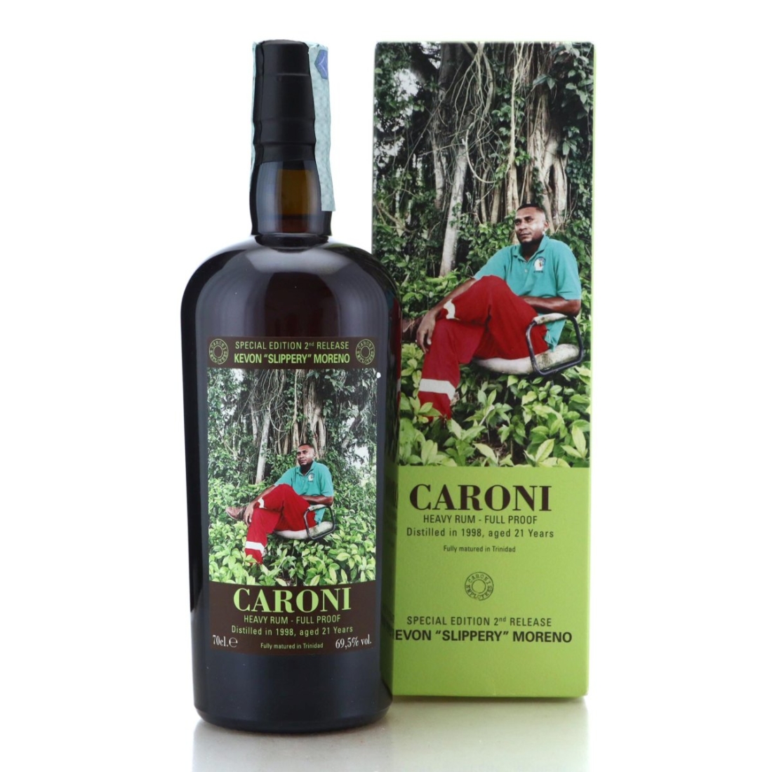 Image for Caroni 1998 Full Proof 21 Year Old Heavy - Kevon "Slippery" Moreno
