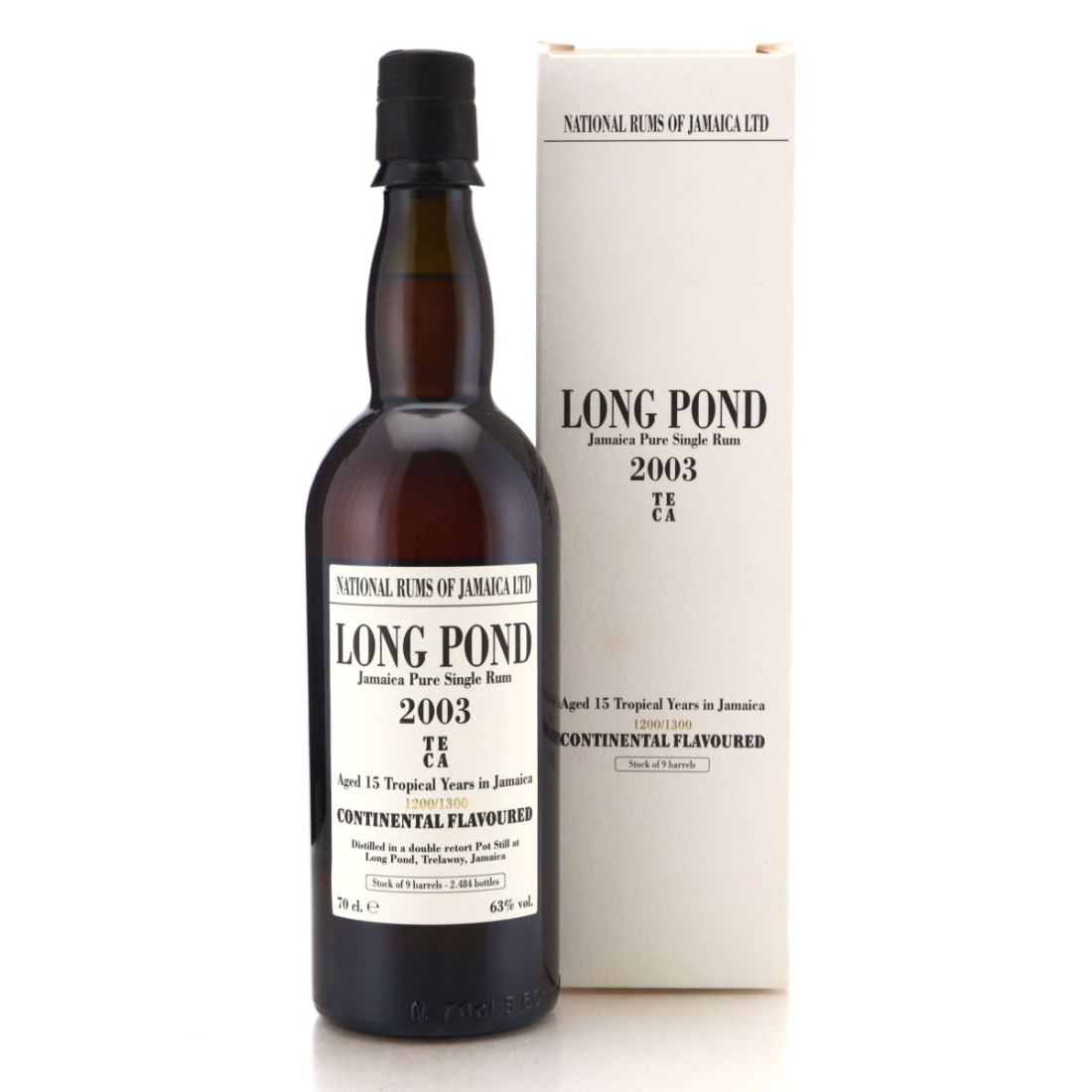 Image for Long Pond TECA 2003 Continental Flavoured 15 Year Old