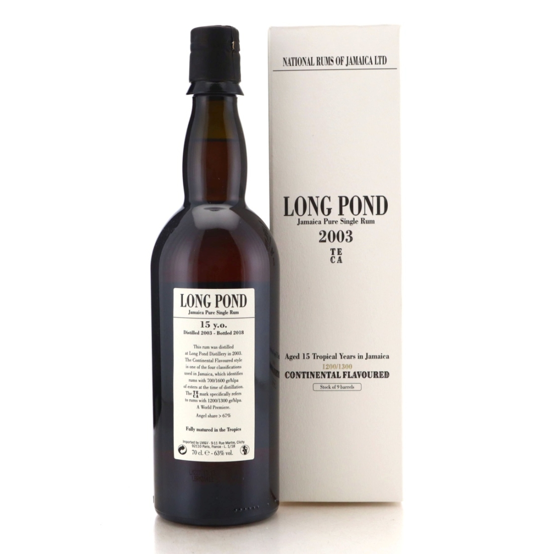 Image for Long Pond TECA 2003 Continental Flavoured 15 Year Old