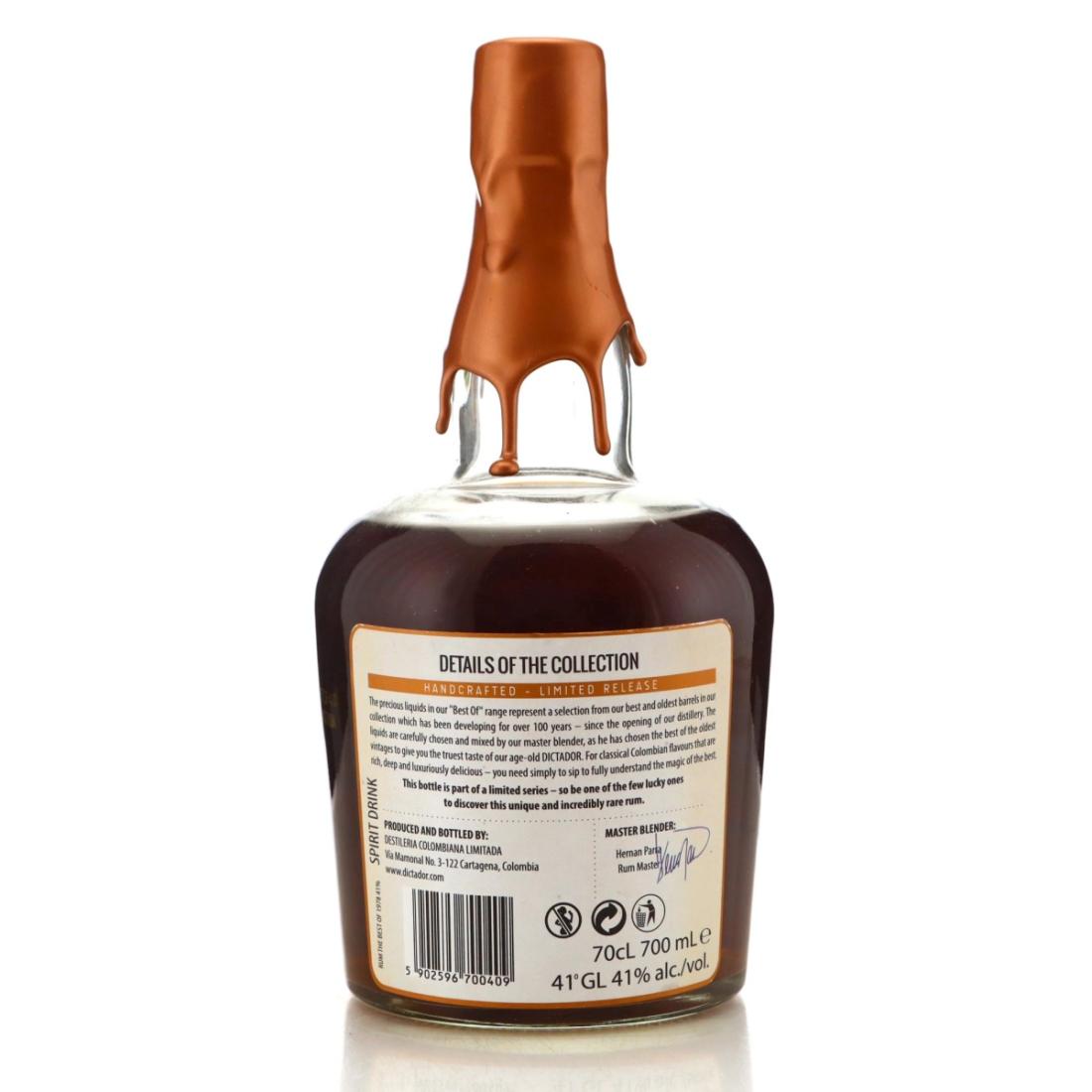 Image for Dictador Best of 1978 37 Year Old - Batch #014691
