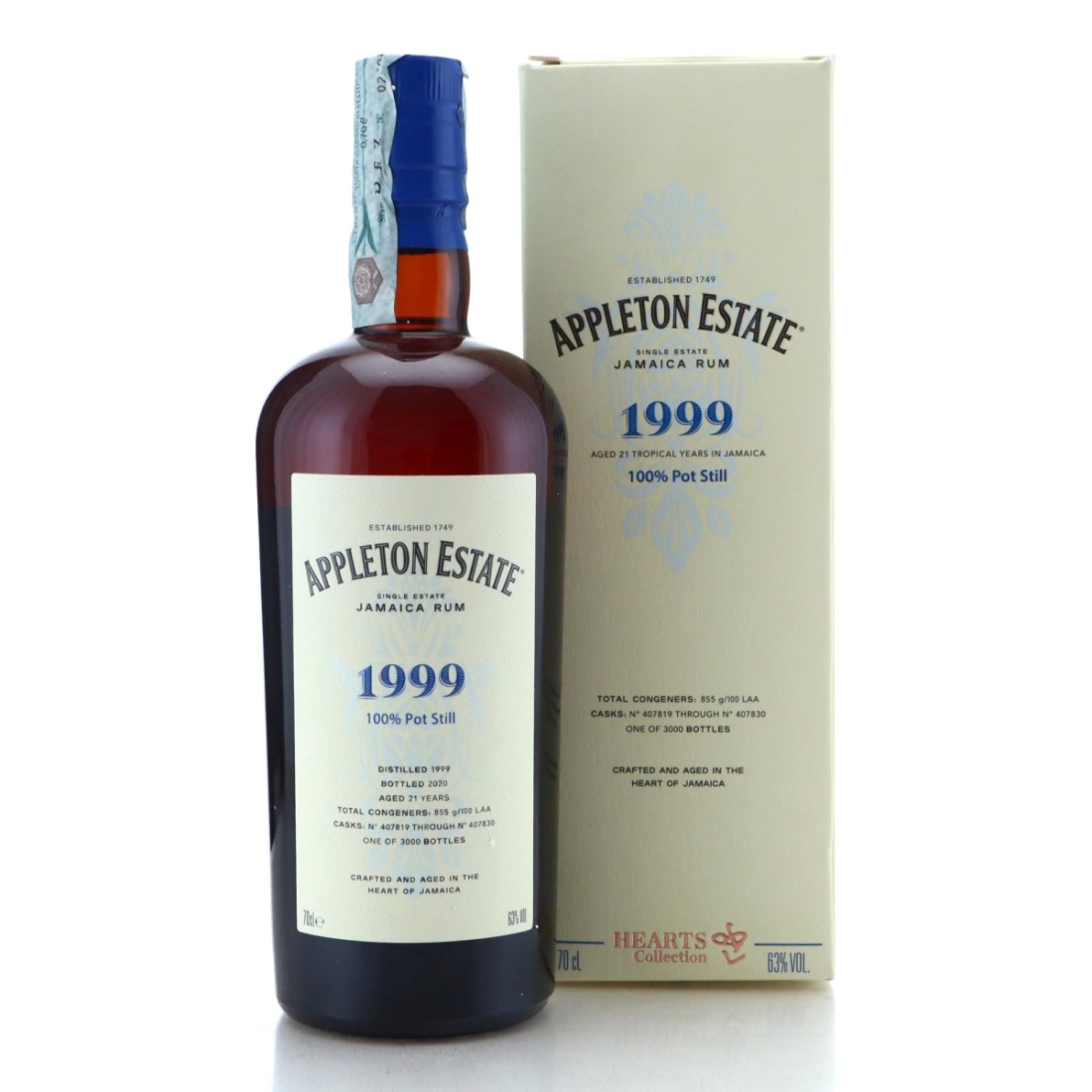 Image for Appleton Estate 1999 Hearts Collection 21 Year Old