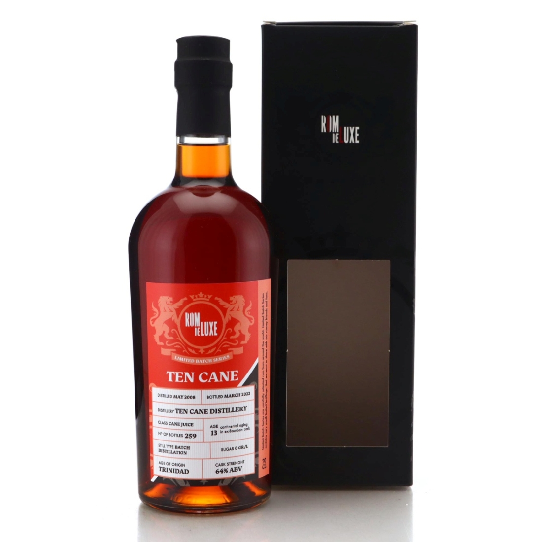 Image for Ten Cane 2008 Limited Batch Series 13 Year Old