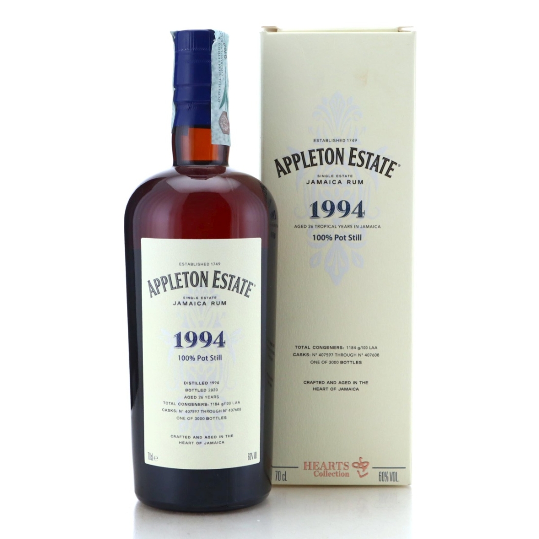 Image for Appleton Estate 1994 Hearts Collection 26 Year Old