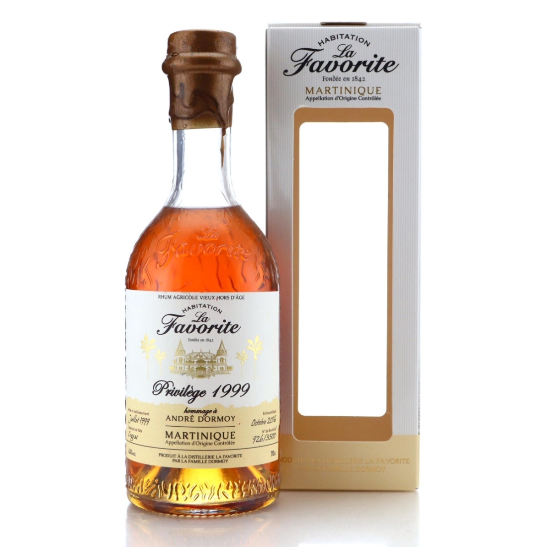 Image for La Favorite 1999 Privilège hommage à André Dormoy Rhum Vieux