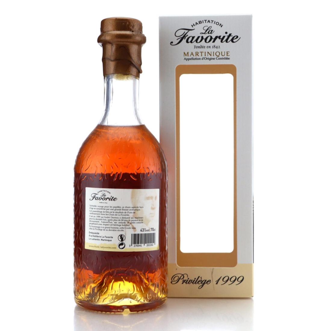 Image for La Favorite 1999 Privilège hommage à André Dormoy Rhum Vieux