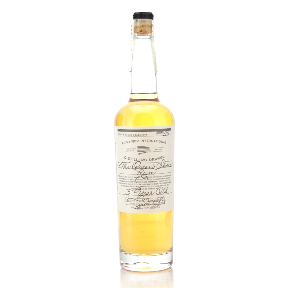 Image for Privateer Distiller's Drawer #116 The Queen's Share 5 Year Old