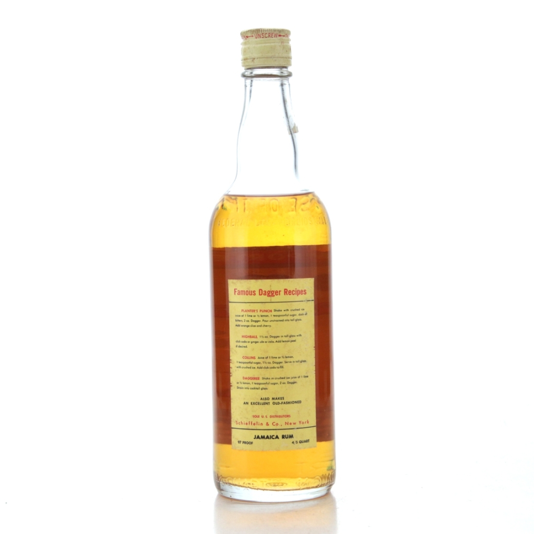 Image for Wray and Nephew 10 Year Old Three Dagger 1960s