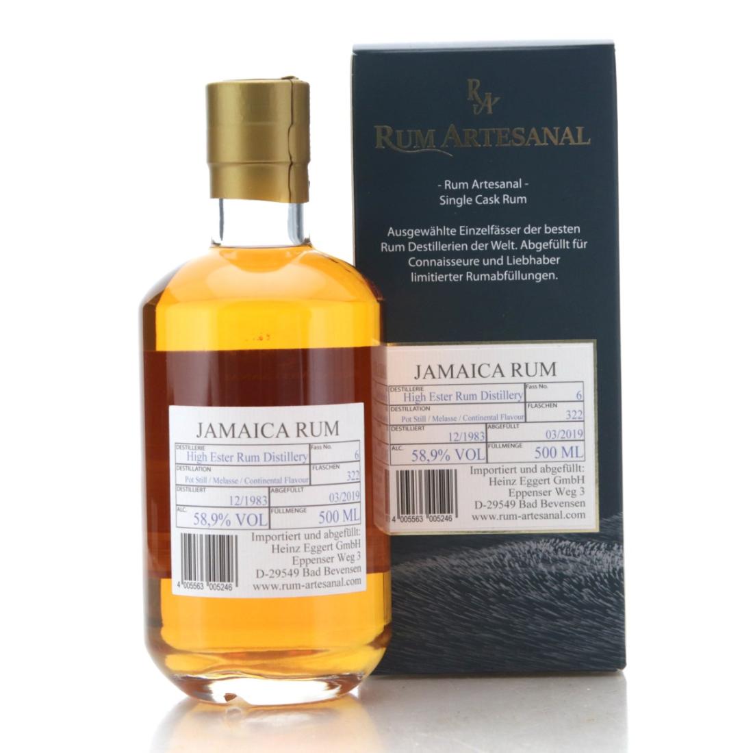 Image for Hampden 'High Ester' 1983 Rum Artesanal