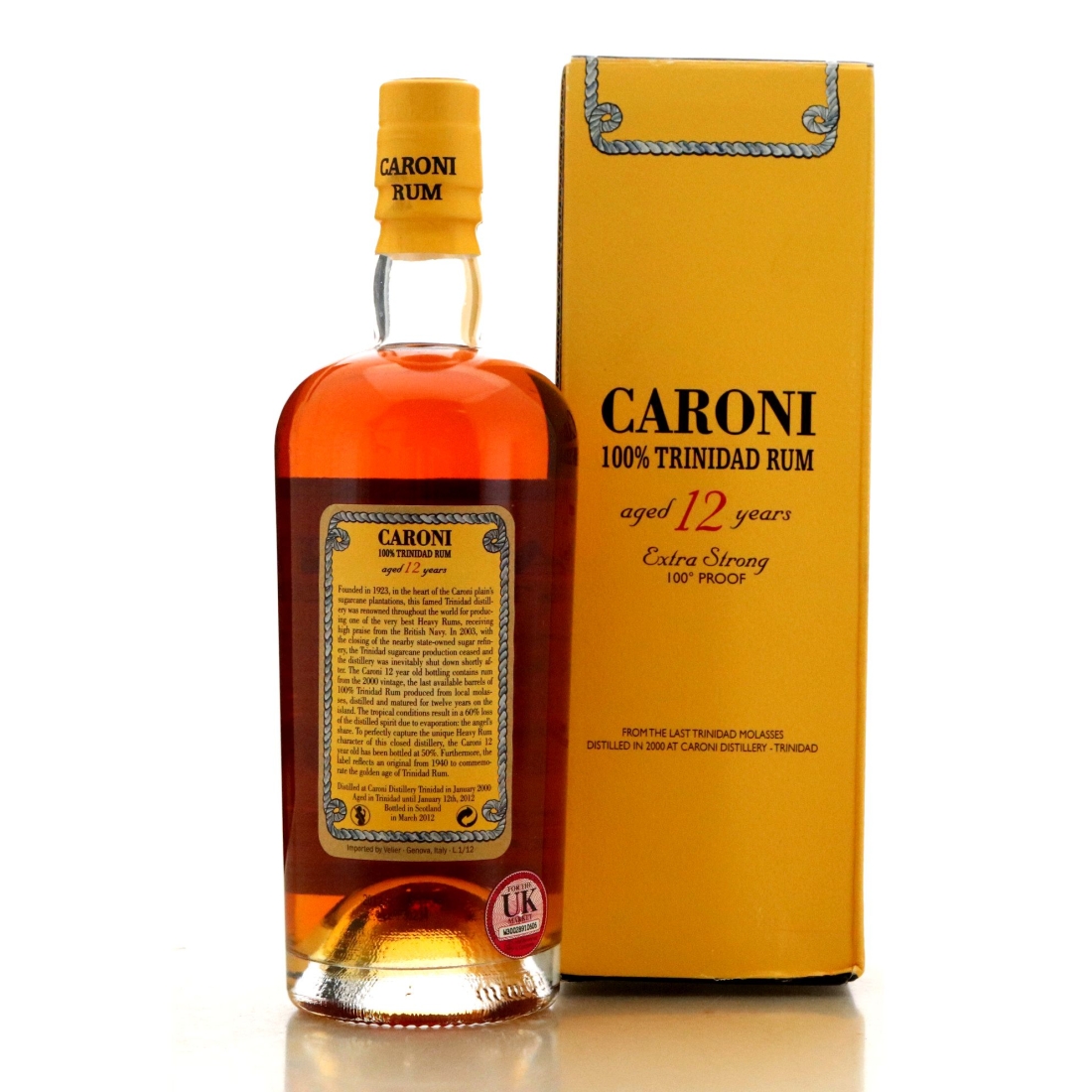 Caroni 2000 100% Trinidad Rum 12 Year Old