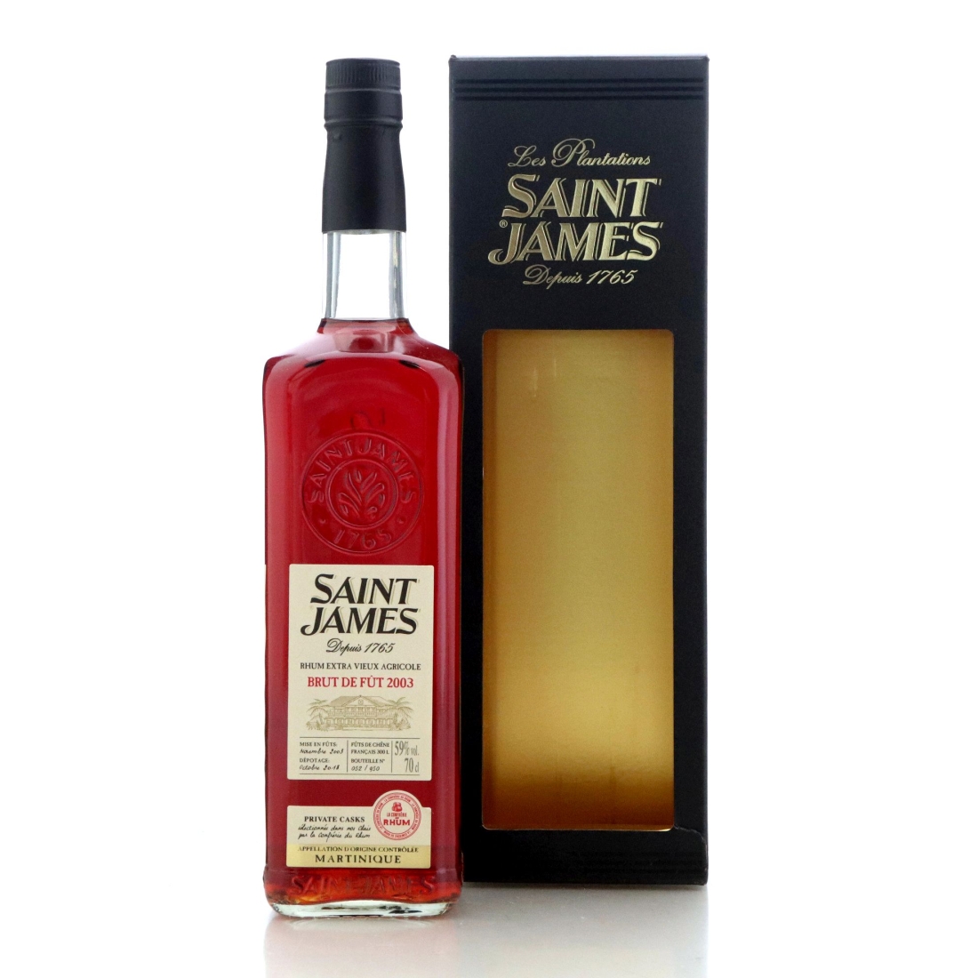 Saint James 2003 Brut de Fut / La Confrerie du Rhum