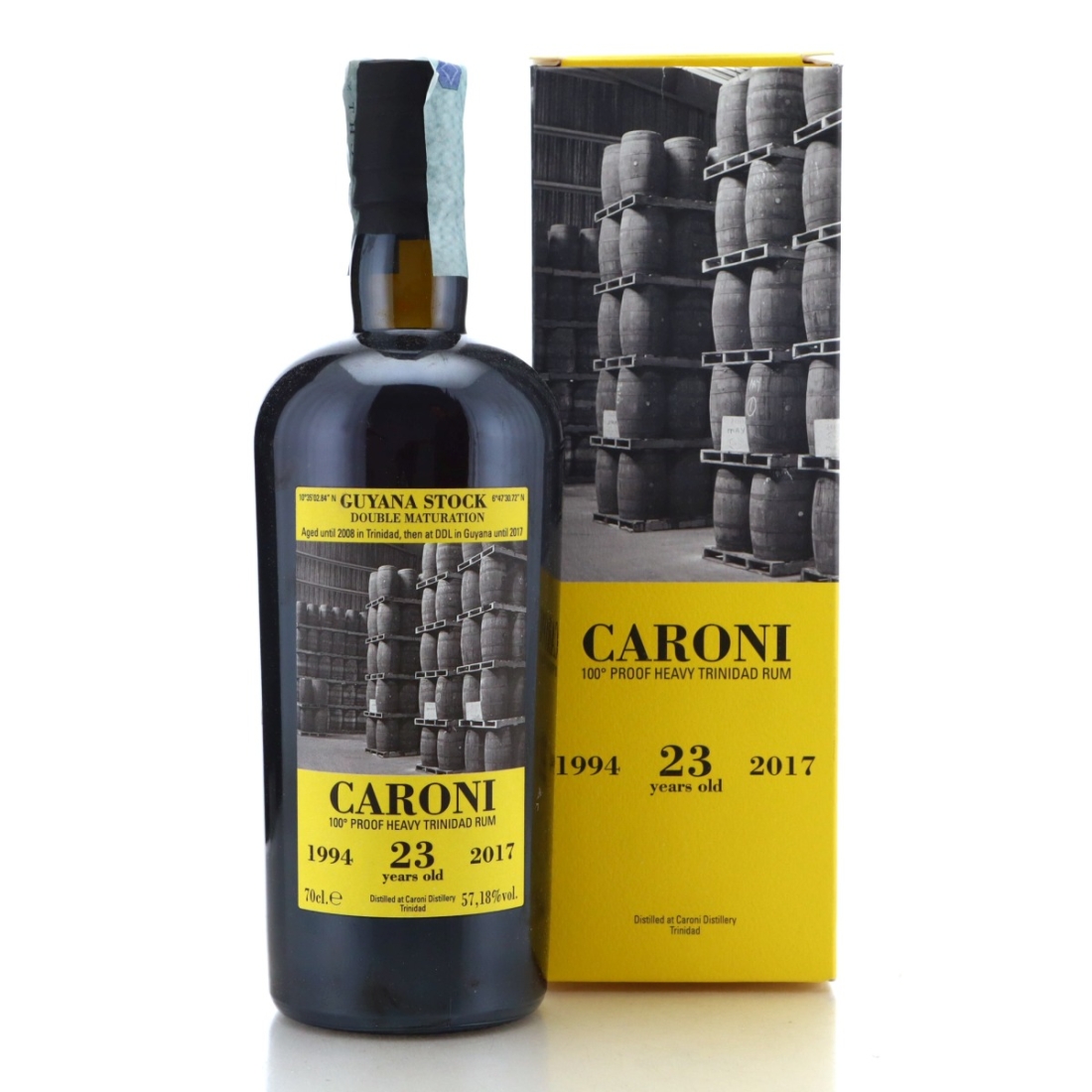 Image for Caroni 1994 100° Proof 23 Year Old Heavy - Guyana Stock