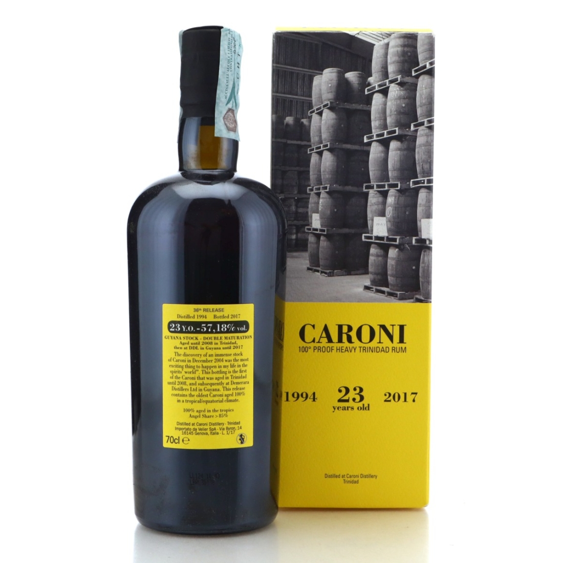 Image for Caroni 1994 100° Proof 23 Year Old Heavy - Guyana Stock