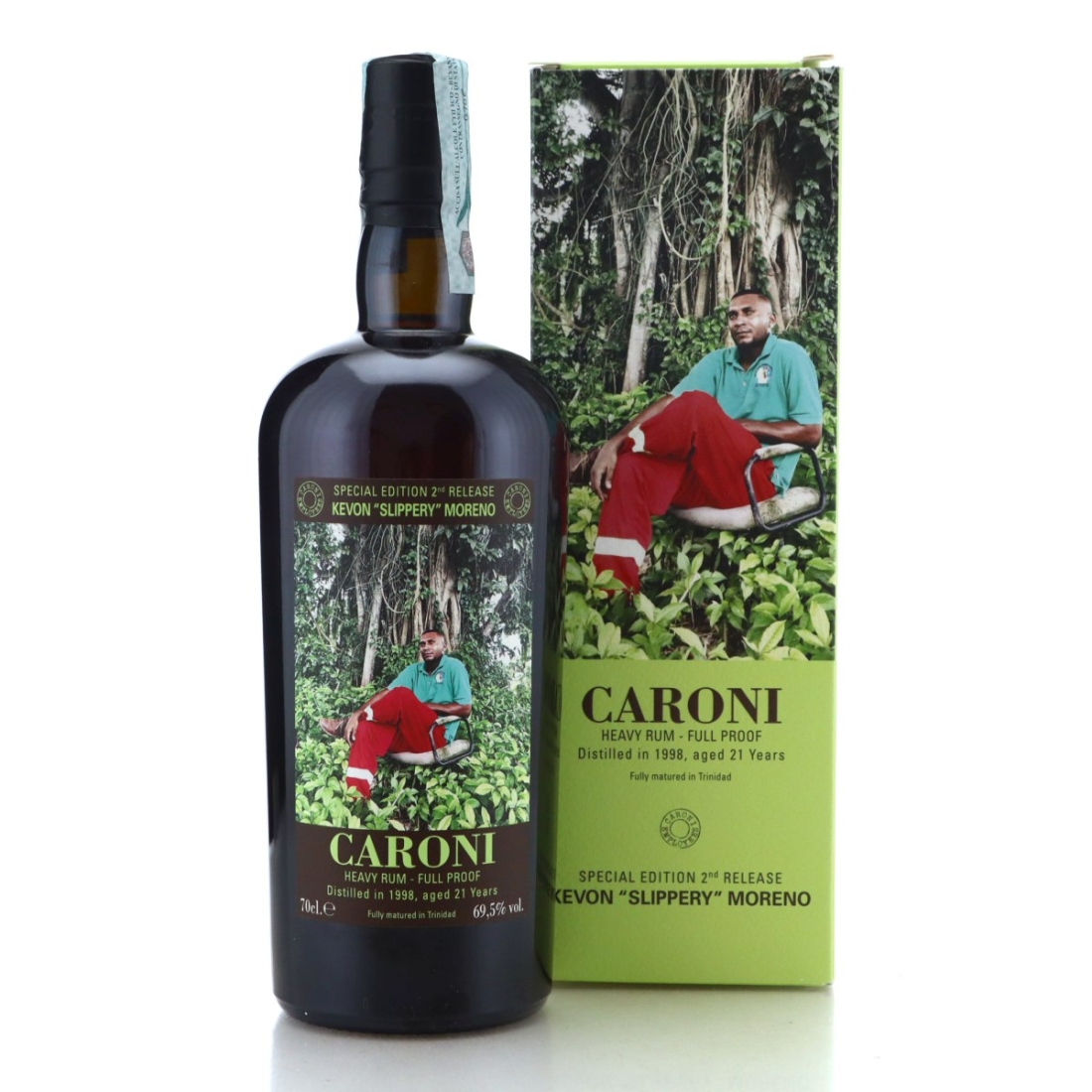 Image for Caroni 1998 Full Proof 21 Year Old Heavy - Kevon "Slippery" Moreno