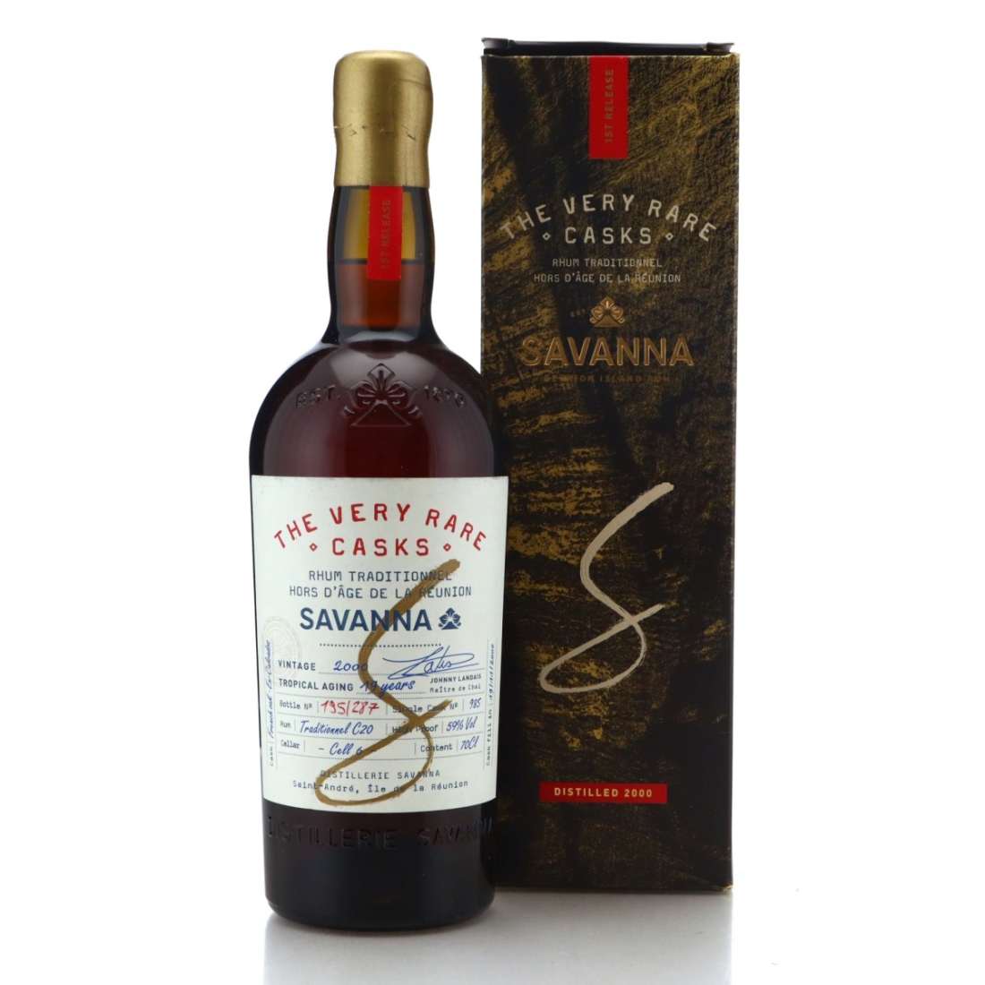Image for Savanna 2000 The Very Rare Casks 19 Year Old Rhum Traditionnel