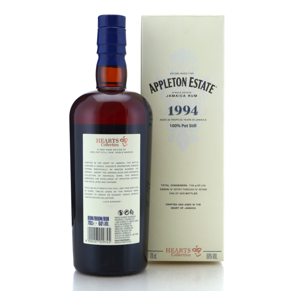 Image for Appleton Estate 1994 Hearts Collection 26 Year Old