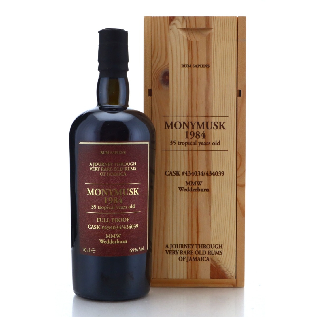 Image for Monymusk MMW 1984 Rum Sapiens 35 Year Old
