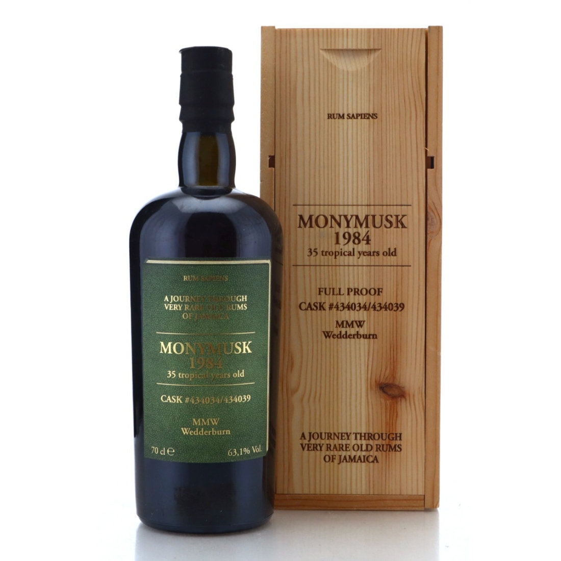 Image for Monymusk MMW 1984 Rum Sapiens 35 Year Old