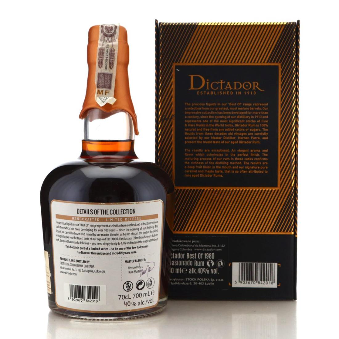 Image for Dictador Best of 1980 37 Year Old