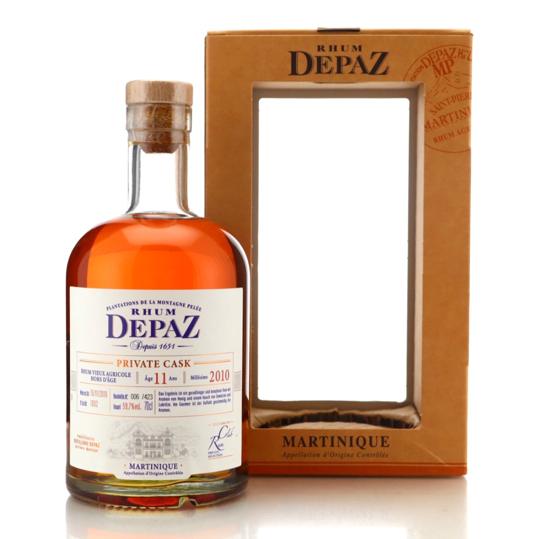 Image for Depaz 2010 Private Cask 11 Year Old