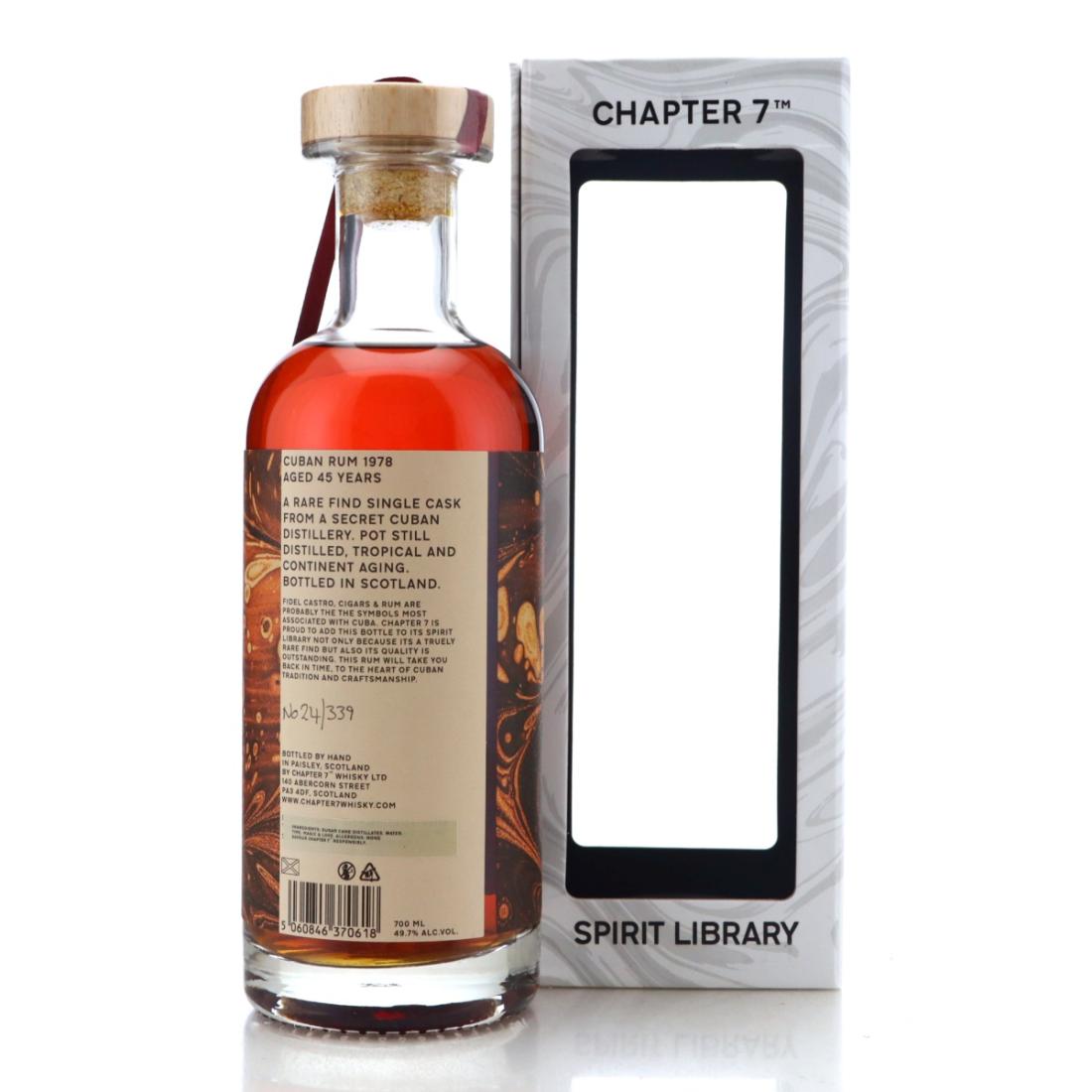 Image for Cuban Rum 1978 Spirit Library 45 Year Old - Volume I