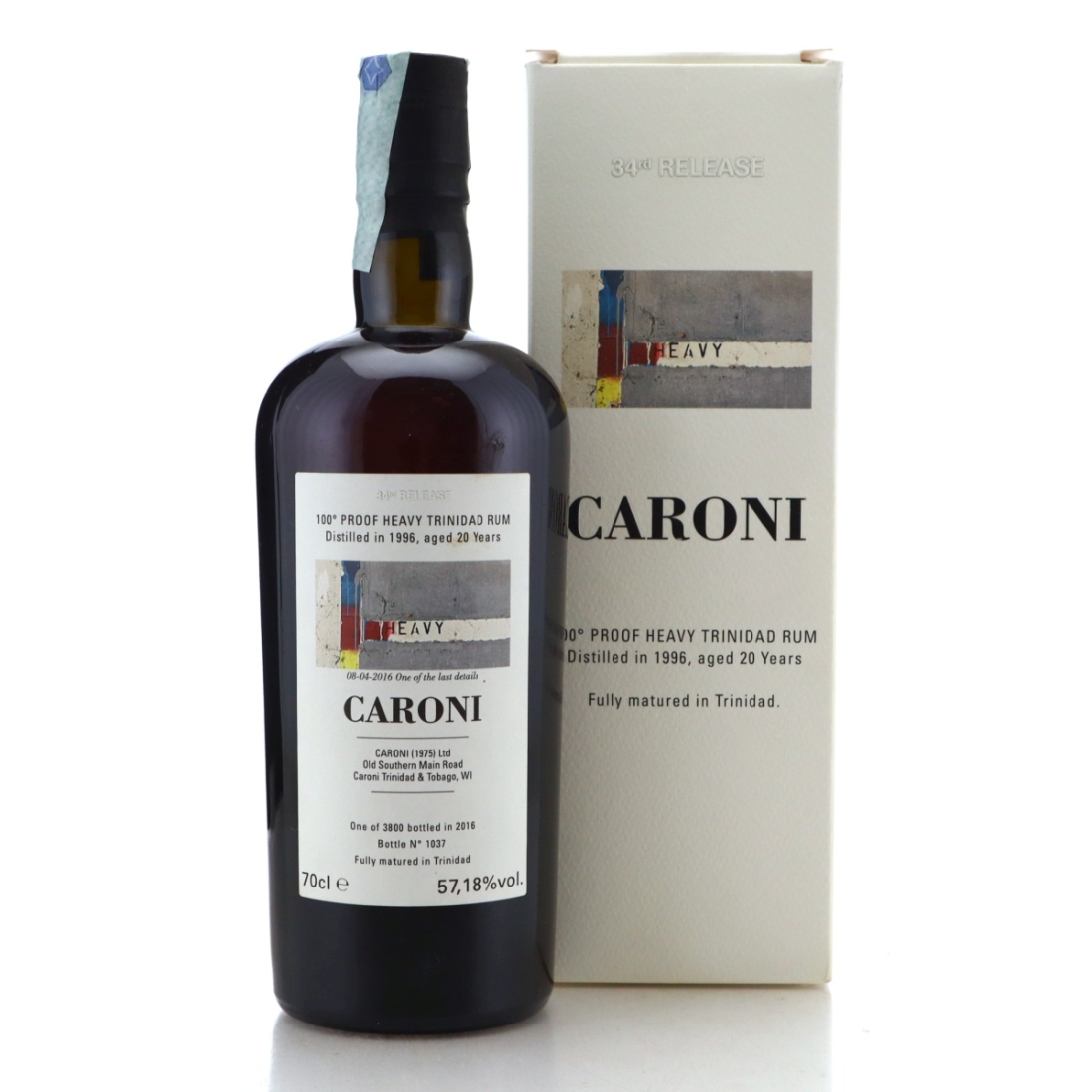 Image for Caroni 1996 100° Proof 20 Year Old Heavy