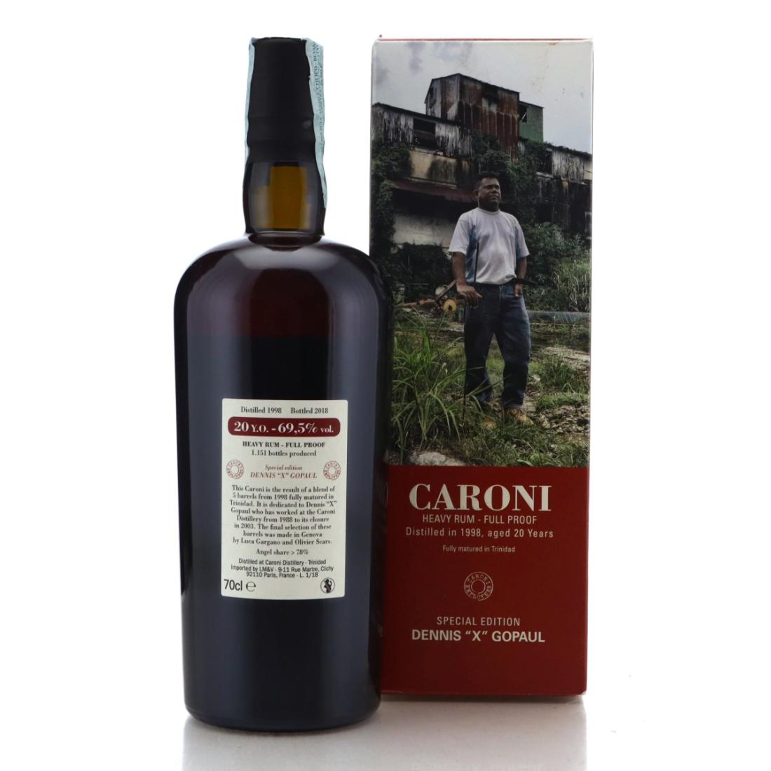 Image for Caroni 1998 Full Proof 20 Year Old Heavy - Dennis "X" Gopaul